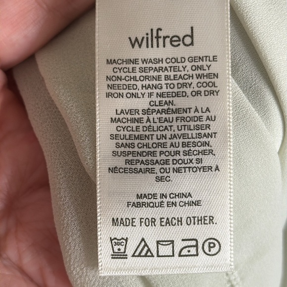 Aritzia Wilfred Tempest Sleeveless Mini Dress Light Green Size Large - Picture 4 of 6